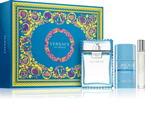 versace eau fraiche geschenkset plus keychain|Versace man eau fraiche.